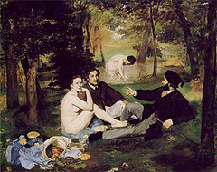 Le déjeuner sur l'herbe van Edouard Manet